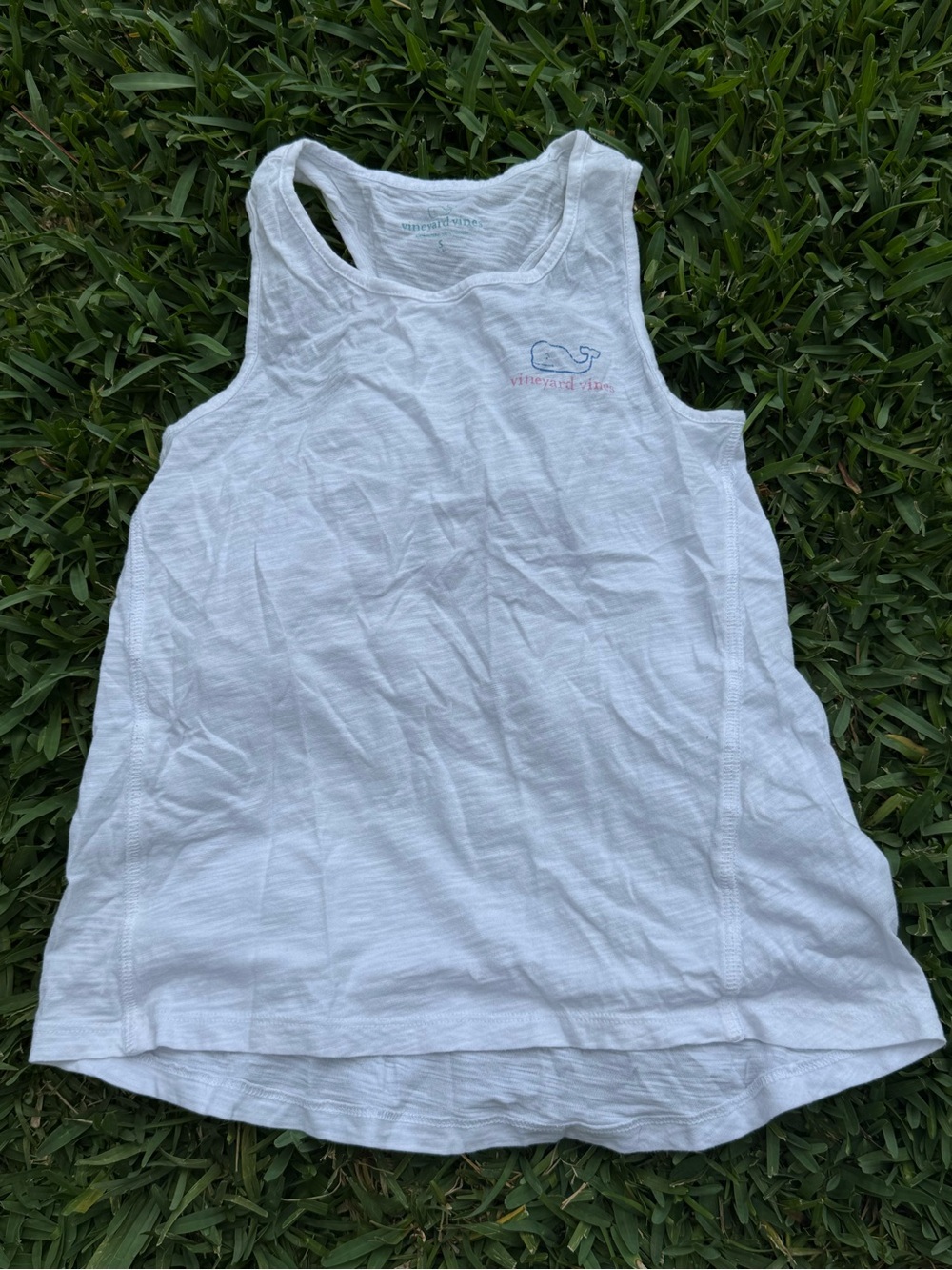 Vineyard Vines Girls White Tank